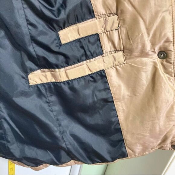 EDDIE BAUER Goose Down Tan Gilet Puffer Tan Beige Vest Womens Medium - Picture 11 of 16
